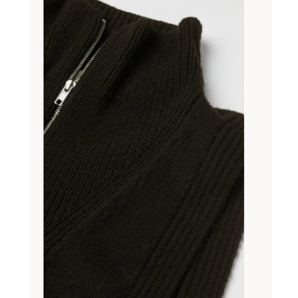 H&M Knit Collar with Zipper | Black | New with Tag - Picture 3 of 7